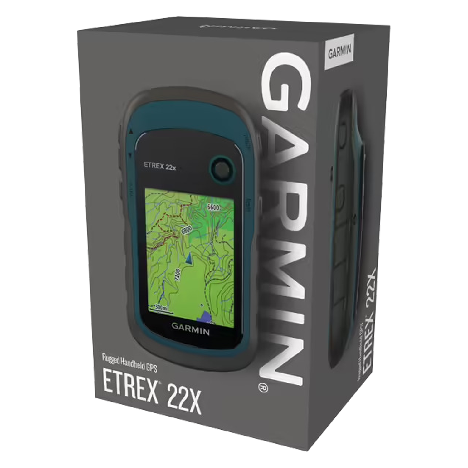 GPS Garmin Etrex 22X / Tela 2.2 / IPX7 / 8GB - Preto / Azul (010-02256-03)
