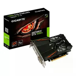 Placa de Vídeo Gigabyte GeForce GTX 1050TI 4GB OC N105TOC / GDDR5 / 128BIT / 1 Fan