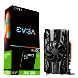 Placa de Vídeo EVGA GeForce GTX 1660 Super Black Gaming 6GB - (06G-P4-1061-KR)