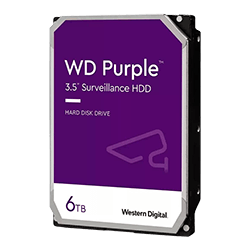 HD Western Digital Purple Surveillance 6TB / Sata 3 - (WD63PURZ)