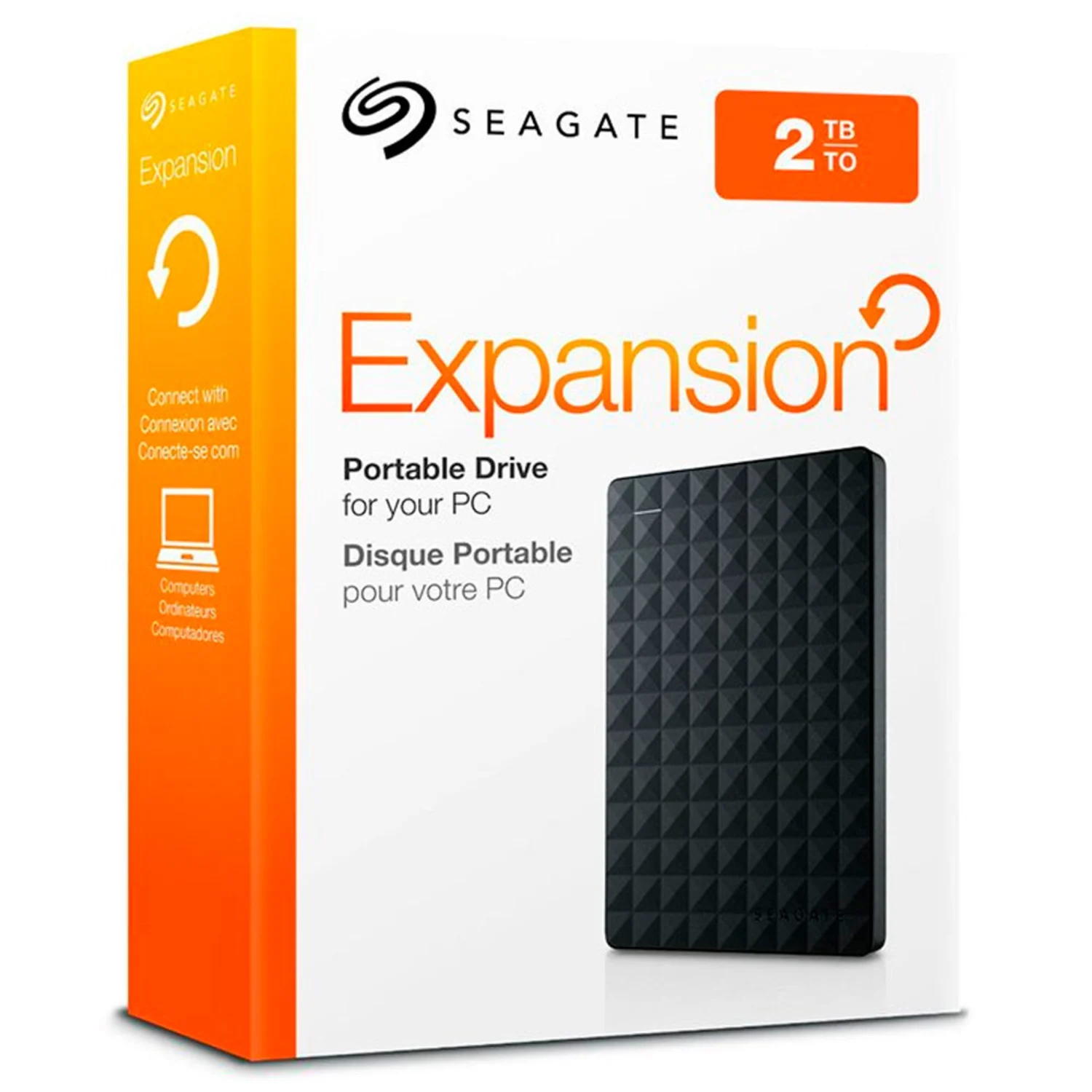 HD Externo Seagate Expansion 2TB / 2.5" / USB 3.0 - Preto (STEA2000400)