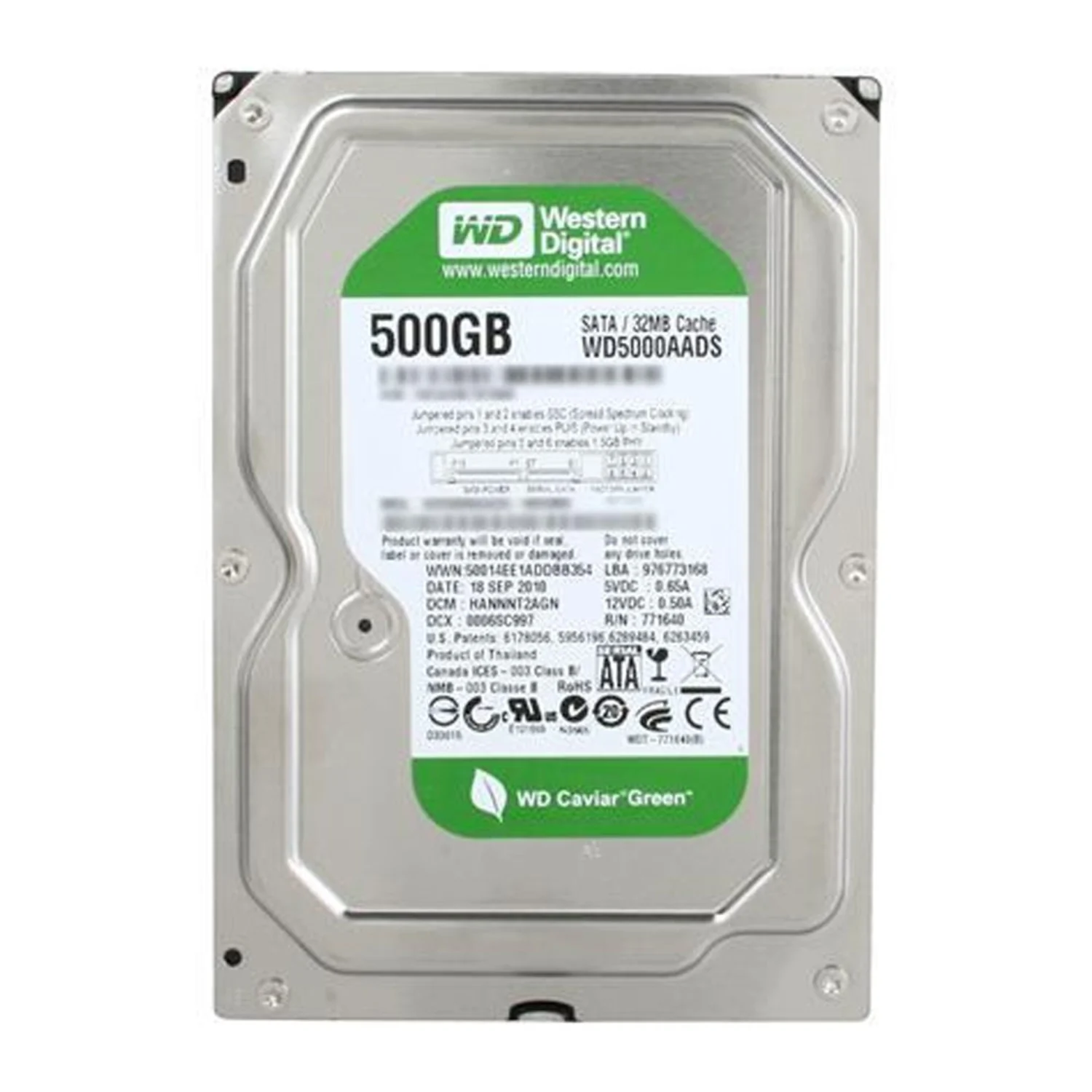 HD Western Digital Pull 500GB/ Sata2 / (WD5000AADS)
