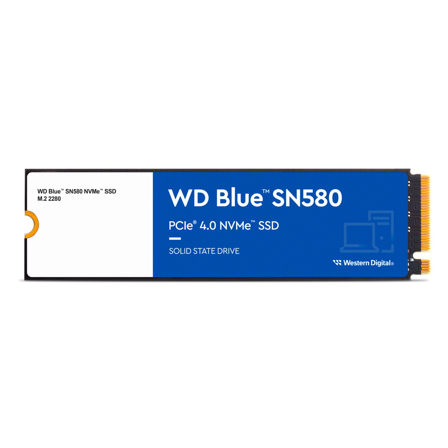 SSD M.2 Western Digital WD Blue SN580 1TB NVMe PCIe Gen4 - WDS100T3B0E