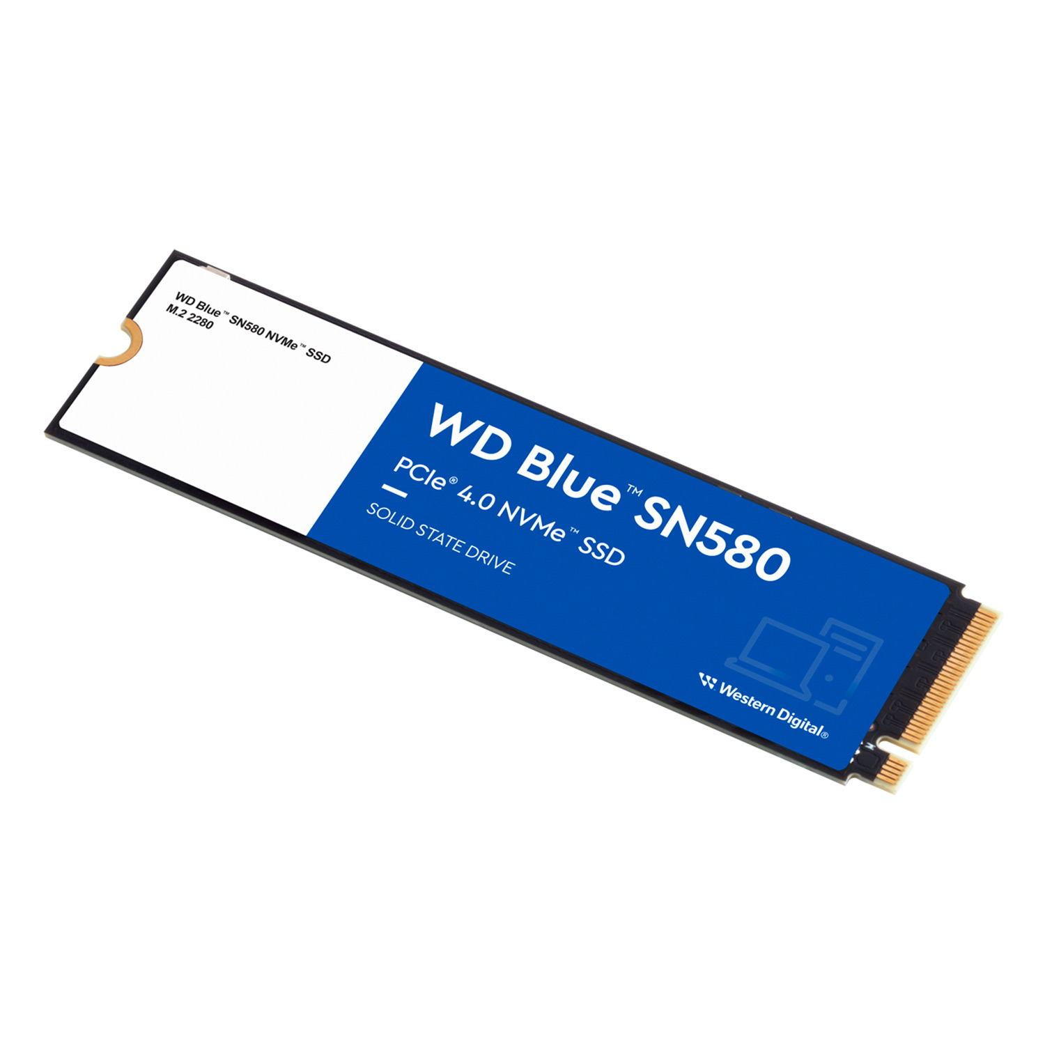 SSD M.2 Western Digital WD Blue SN580 2TB NVMe PCIe Gen4 - WDS100T3B0E