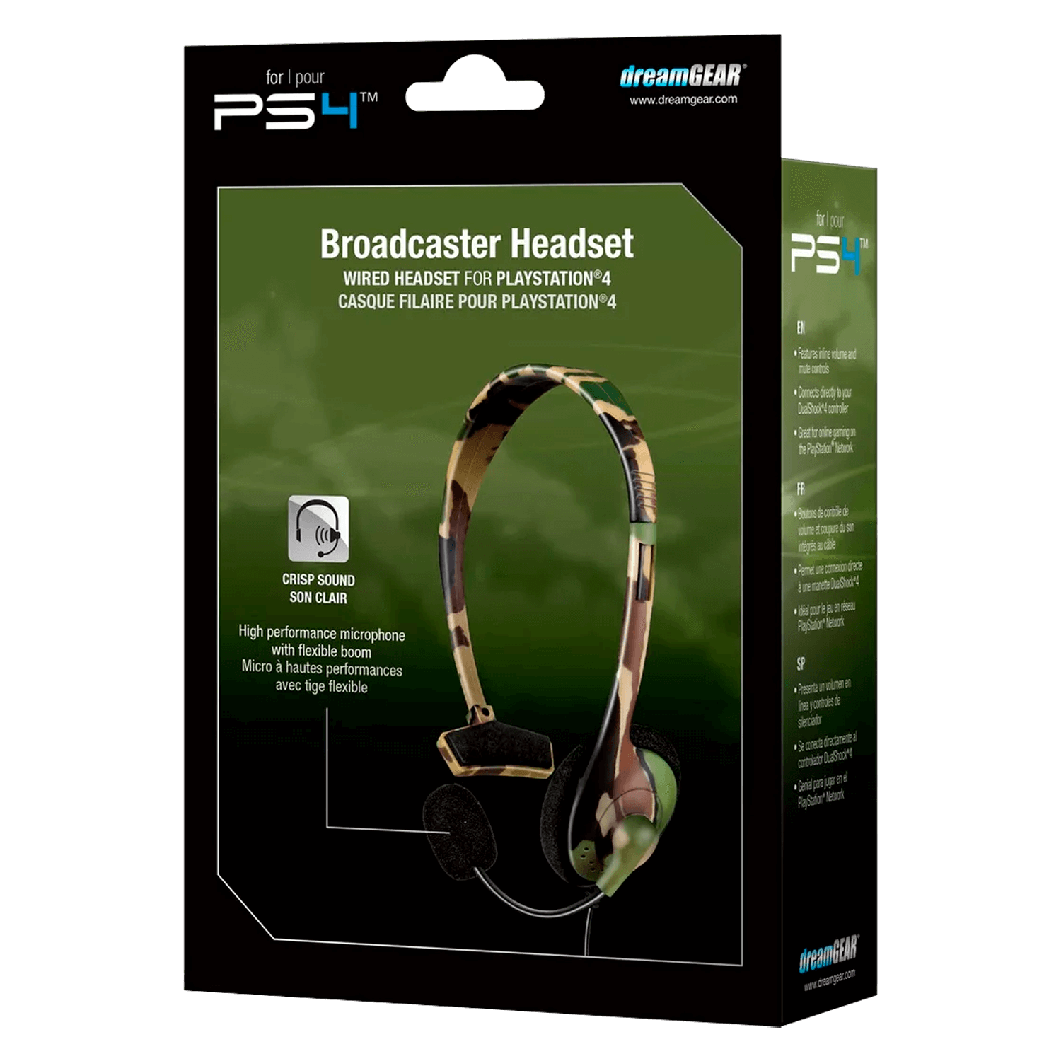 Headset Gamer Dreamgear Broadcaster / PS4 - Camuflado (DGPS4-6420)