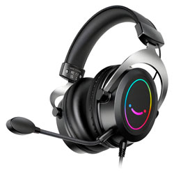 Headset Gamer Fifine H3 RGB 3.5mm - Preto