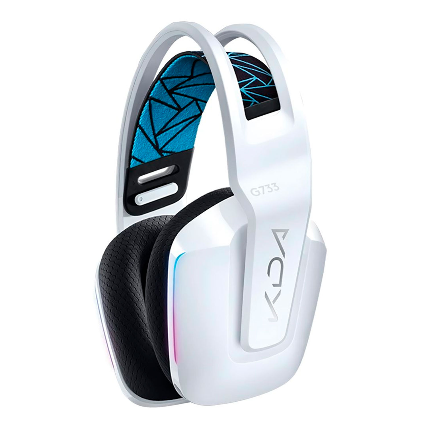 Headset Gamer Logitech G733 RGB Wireless Lightspeed - Branco (981-000989)