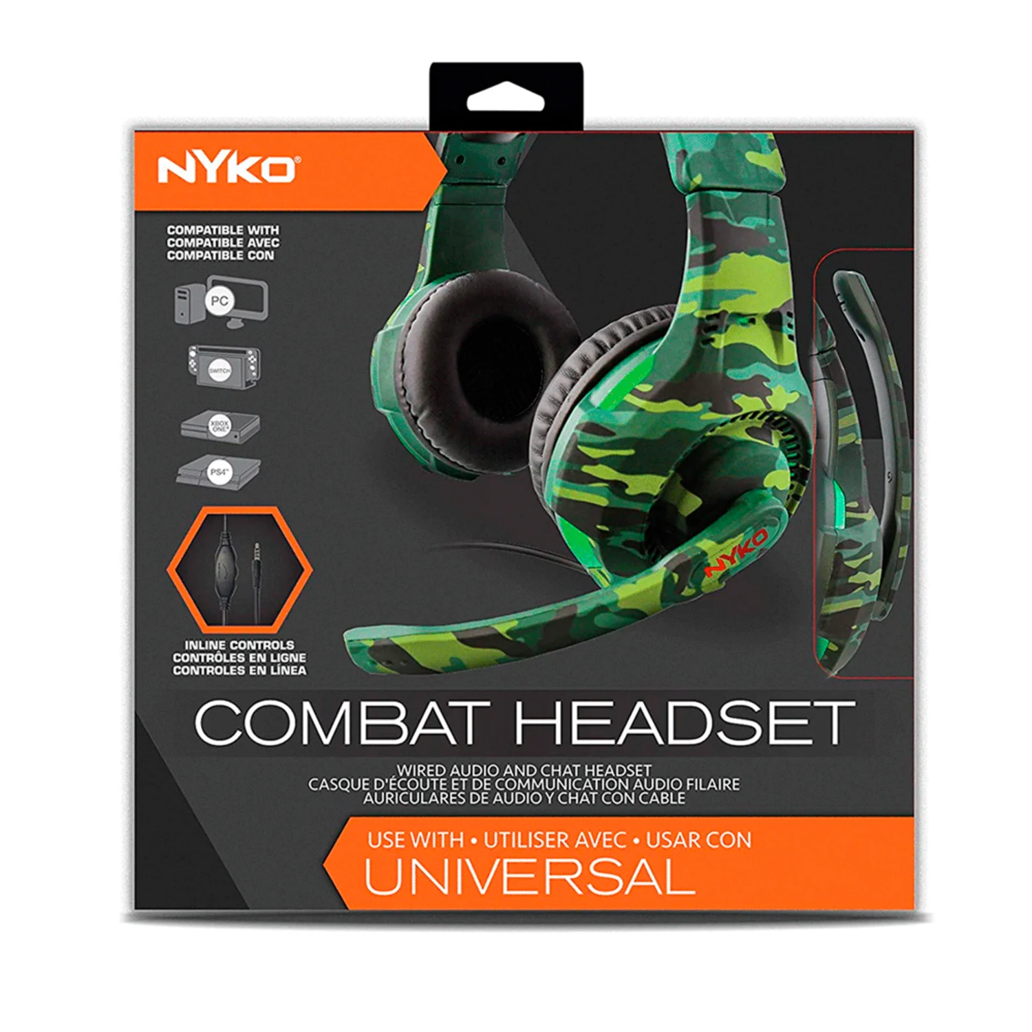 Headset Gamer Nyko Universal Combat - Camuflado (80824)