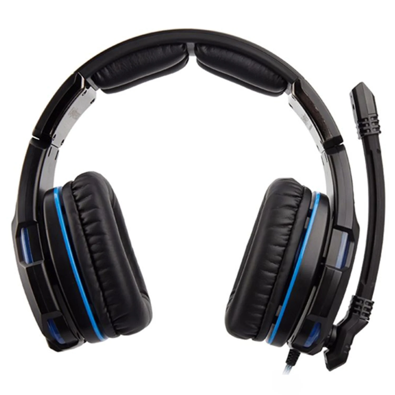 Headset Gamer Sades Knight PRO SA-907PRO - Preto/Azul