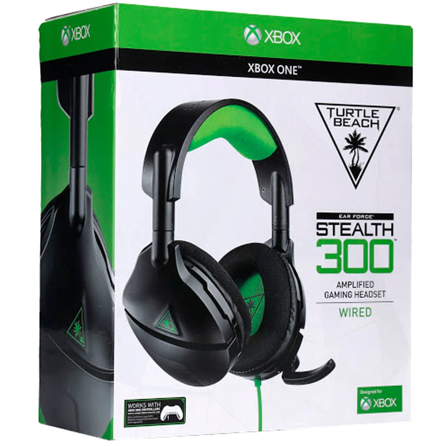 Headset Turtle Beach Ear Force Stealth 300 para Xbox one - Preto e verde (731855023509)