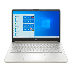 Notebook HP 14-DQ0032DX Intel Celeron 4GB RAM / 64GB / Tela 14" / Windows 10 - Branco
