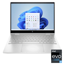 Notebook HP Envy X360 13-BF0013DX / Intel Core i7 1250U de 3.5GHz / Tela Touch 13.3" / 8GB de RAM / 512GB SSD / Windows 11 - Prata
