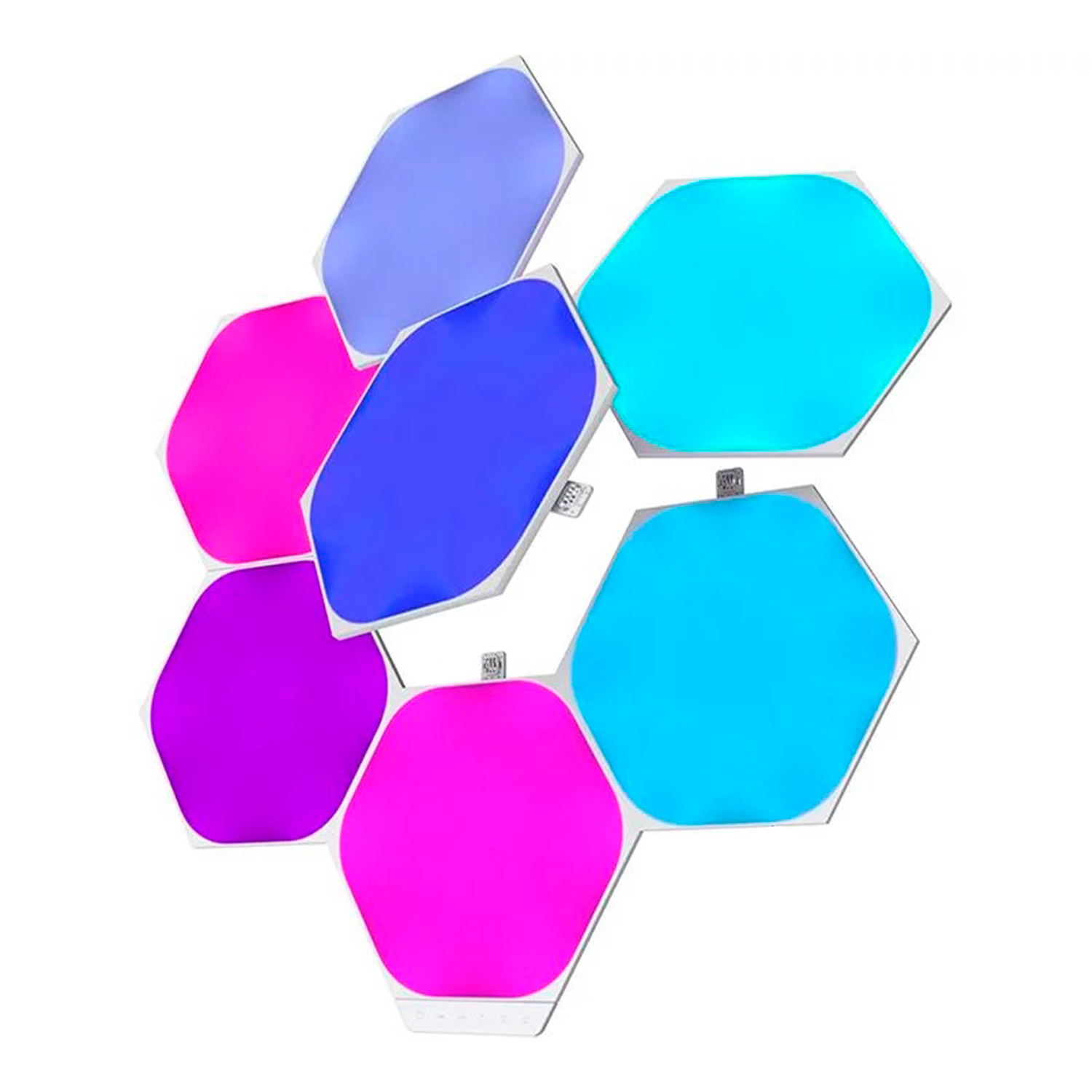 Painel LED Inteligente Nanoleaf Shapes Hexagons Smarter Kit / 7 Painéis - (NL42-7017HX-7PK)