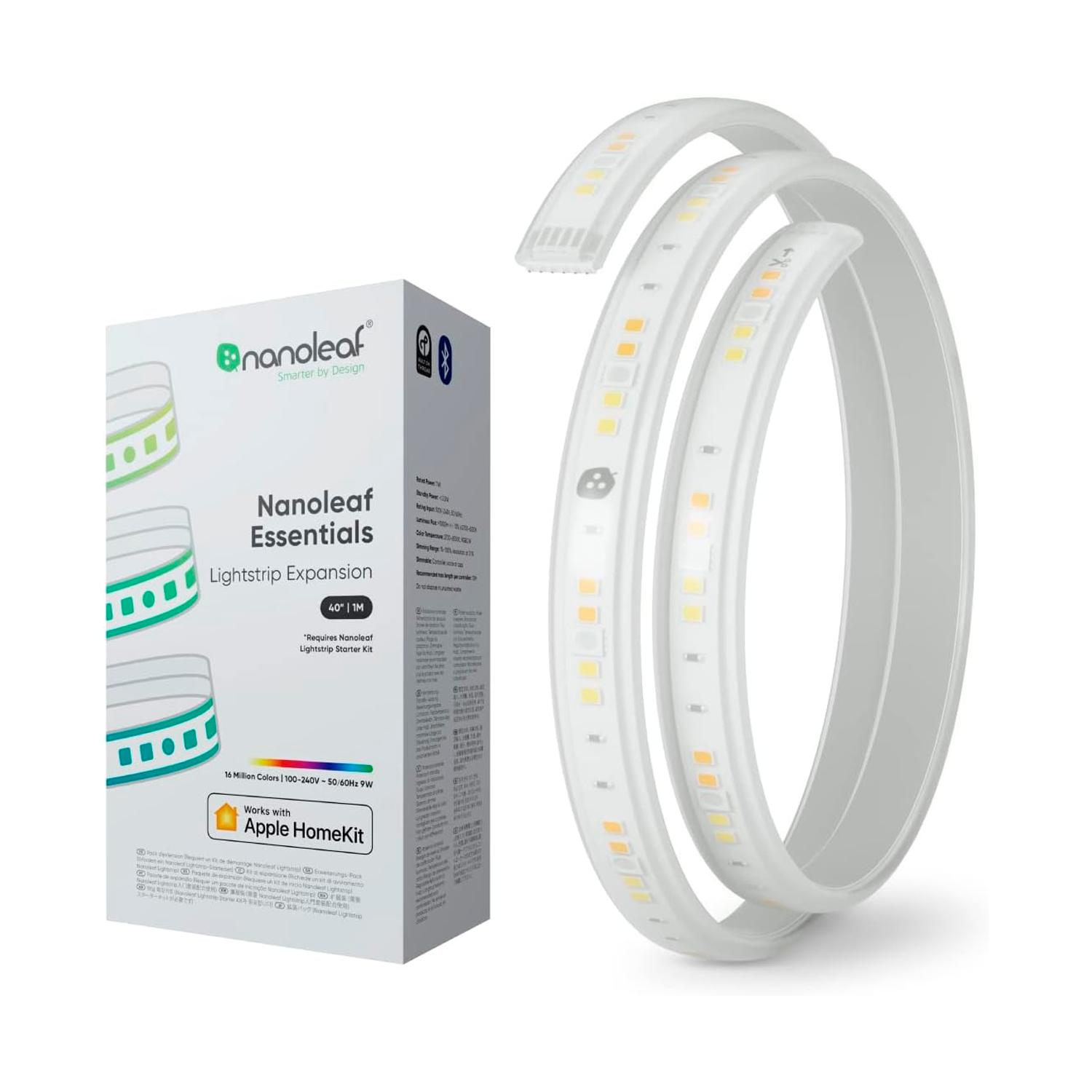Fita LED Nanoleaf Essentials Lightstrip para Expansão / 1M - (NL55-0001LS-1M)