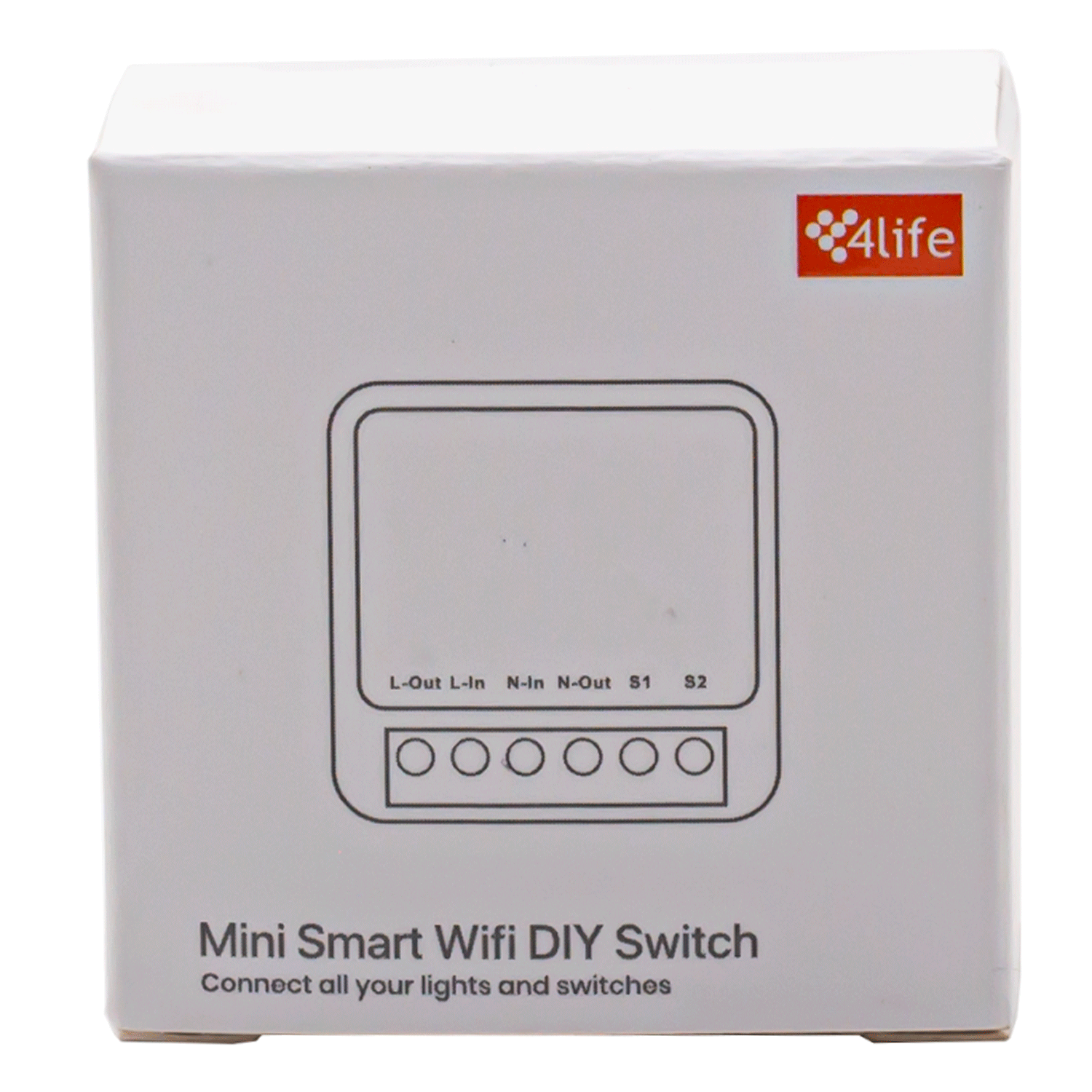 Interruptor Smart Switch 4life Mini DIY FLMINIR2G WiFi Bivolt - Branco 
