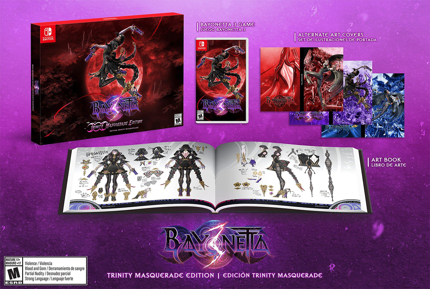 Jogo Bayonetta 3 Trinity Masquerade Edition para Nintendo Switch