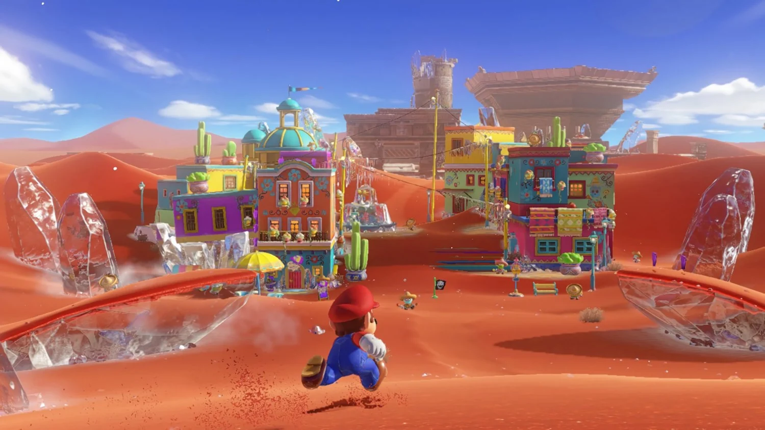 Nintendo Switch Vermelho - Com jogo Super Mario Odyssey
