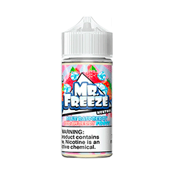 Essência para Vape Mr Freeze 100ML / 0MG - Blue Raspberry Strawberry