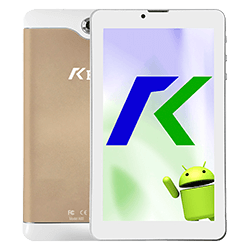 Tablet Keen A88 32GB / 1GB RAM / Dual SIM / Tela 7" / Câmeras 2MP e VGA - Gold