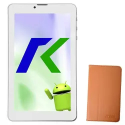 Tablet Keen A88 8gb / Tela De 7" / Câmeras 2MP E VGA / Com Capa - Dourado