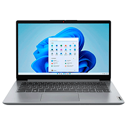 Notebook Lenovo Ideapad 1i 82V6001DUS Intel Pentium N5030 / 4GB RAM / 128GB eMMC / Tela 14" / Windows 11 - Cinza