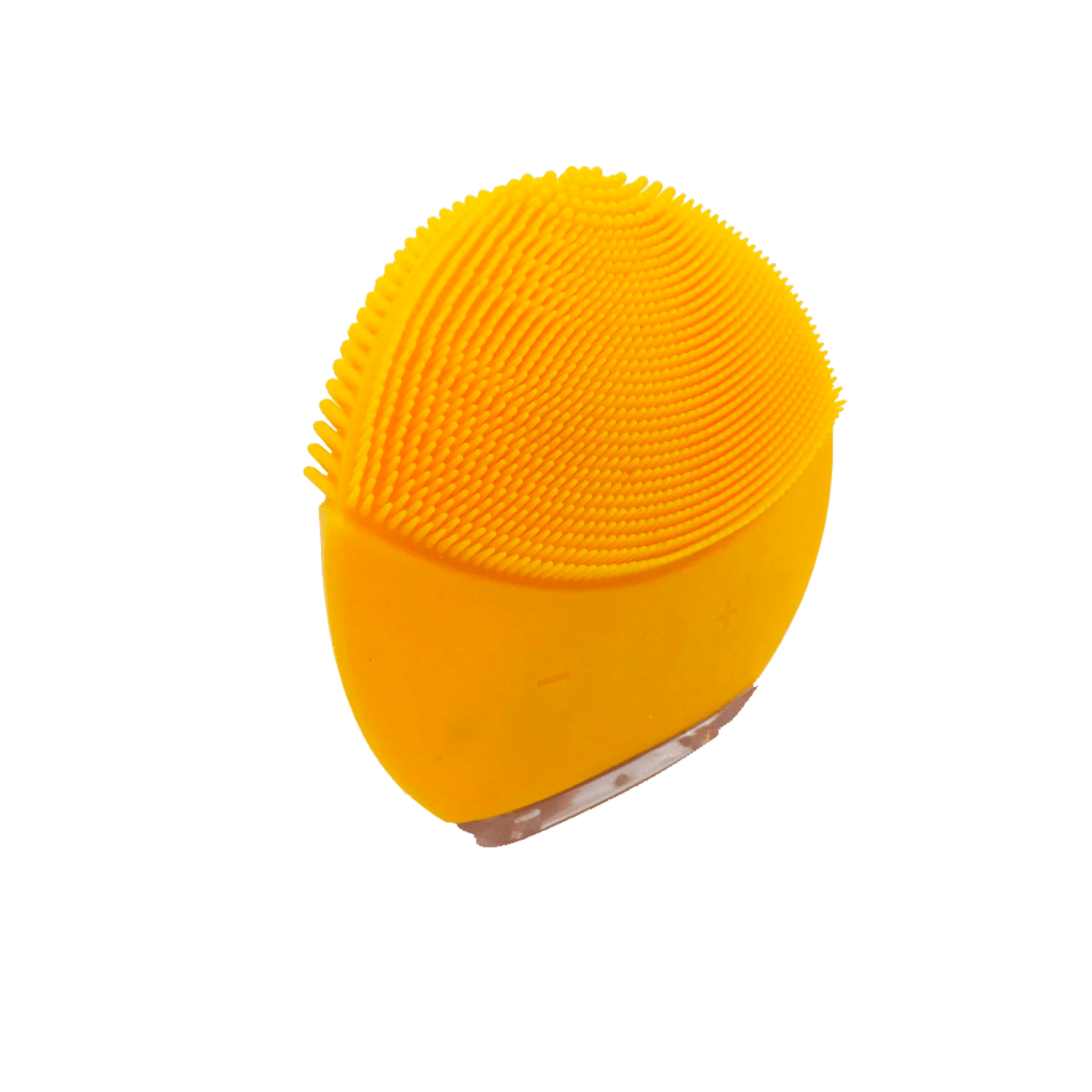 Limpador e Massageador Facial GoLine Silicone / USB / 8 velocidades / 300 mAh - Amarelo