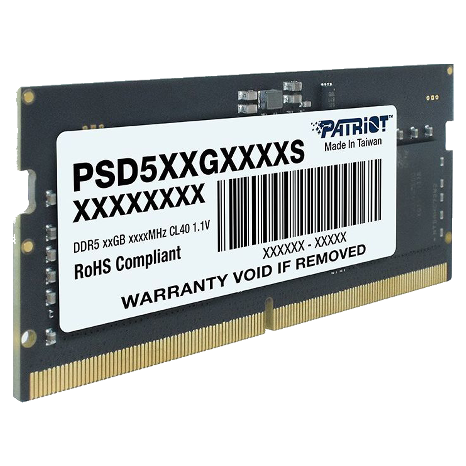 Memória para Notebook Patriot Signature 16GB / DDR5 / 4800MHz - (PSD516G480081S)