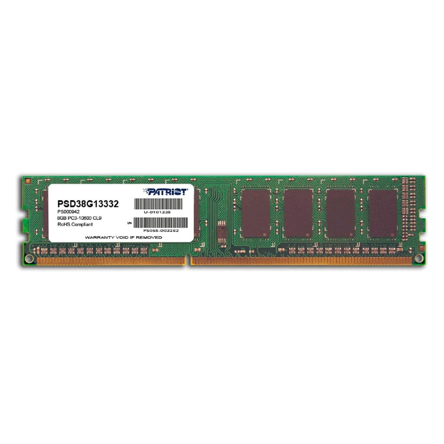 Memória Patriot Signature 8GB / DDR3 / 1333MHZ - (PSD38G13332)