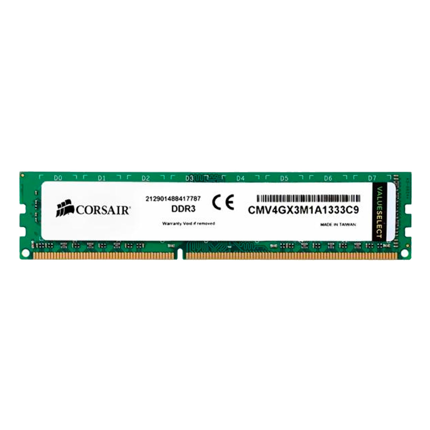Memória RAM Corsair Valueselect 4GB / DDR3 / 1333MHZ - (CMV4GX3M1A1333C9)