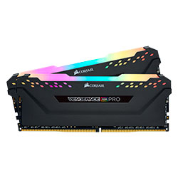 Memória RAM Corsair Vengeance RGB Pro BLK 32GB (2x16GB) DDR4 / 3200MHz - (CMW32GX4M2E3200C16)
