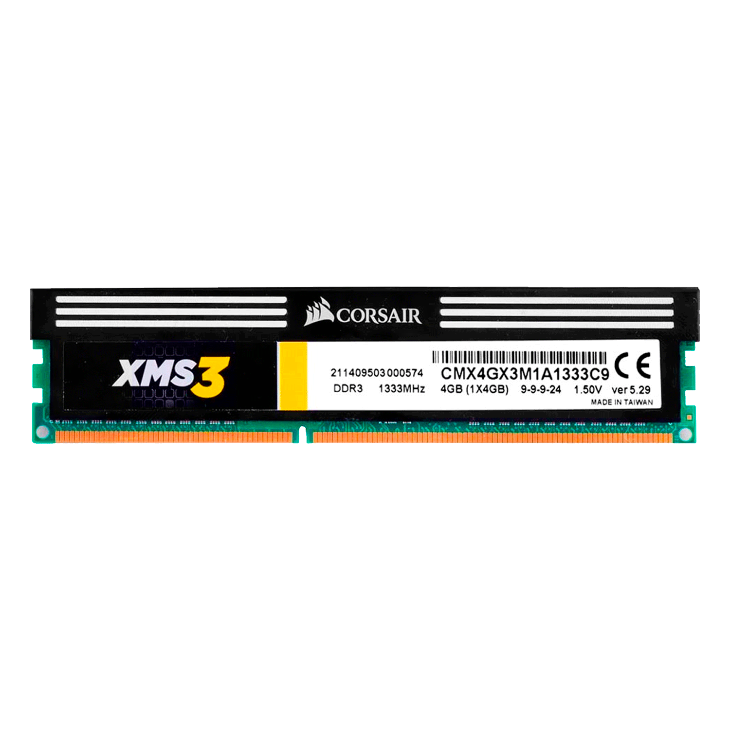 Memória RAM Corsair XMS3 4GB / DDR3 / 1333MHZ - (CMX4GX3M1A1333C9)