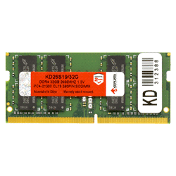 Memória RAM Keepdata 32GB DDR4 2666MT/s para Notebook - KD26S19/32G