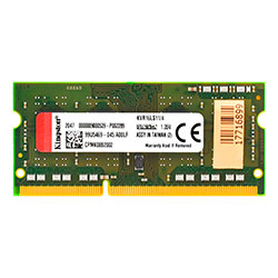Memória RAM Kingston 4GB DDR3L 1600MT/s para Notebook - KVR16LS11/4
