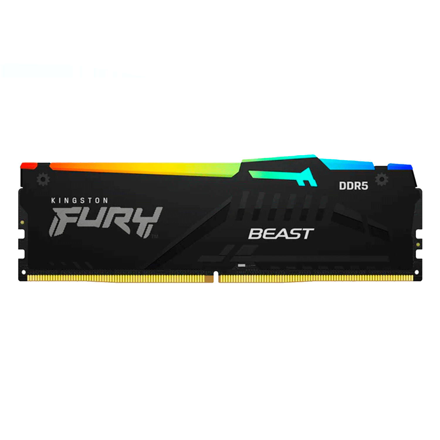 Memória RAM Kingston Fury Beast RGB 8GB / DDR5 / 4800MHz - Preto (KF548C38BBA-8)
