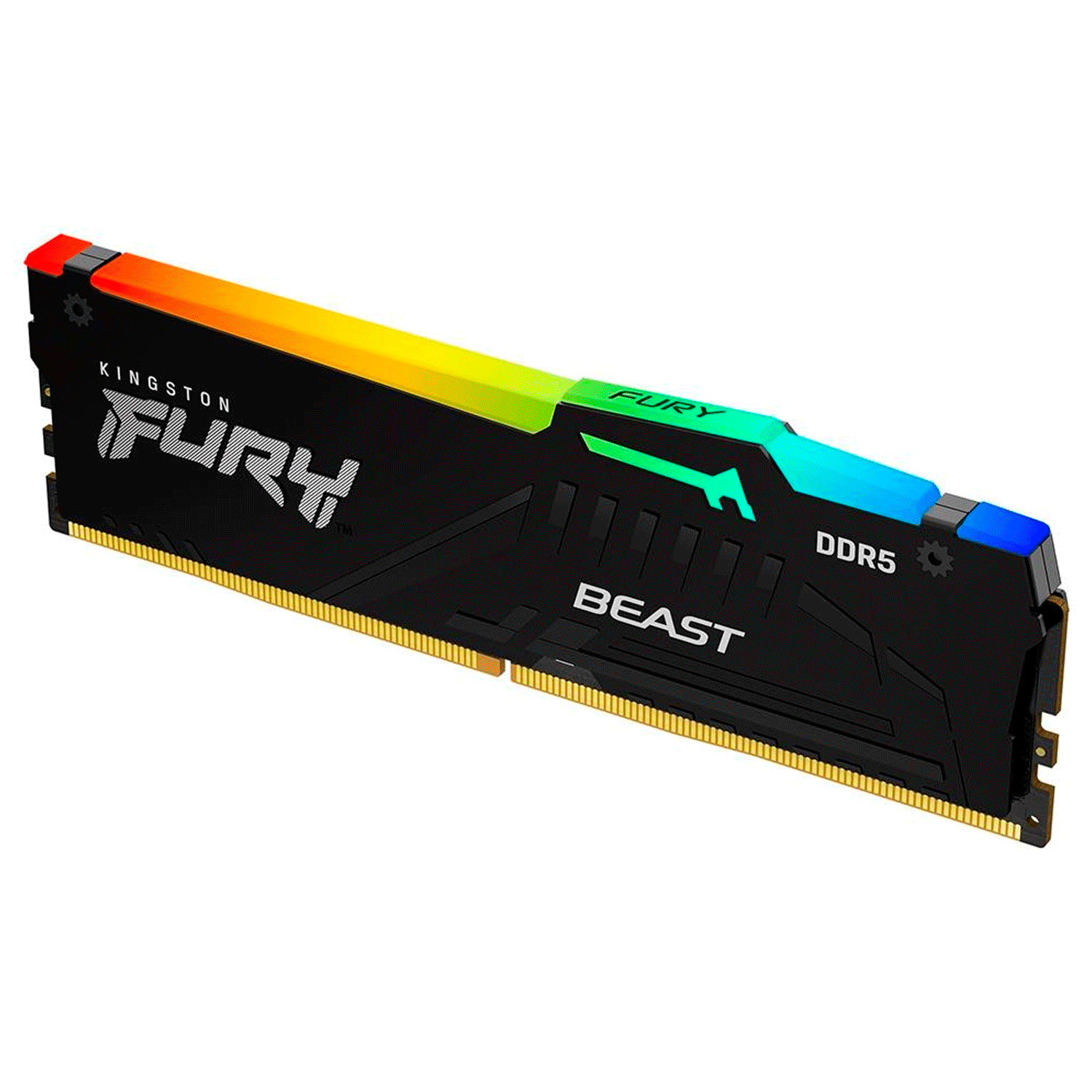Memória RAM Kingston Fury Beast RGB 8GB / DDR5 / 5600MHz - Preto (KF556C40BBA-8)