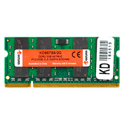 Memória RAM para Notebook Keepdata 2GB DDR2 667MHz - KD667S5/2G