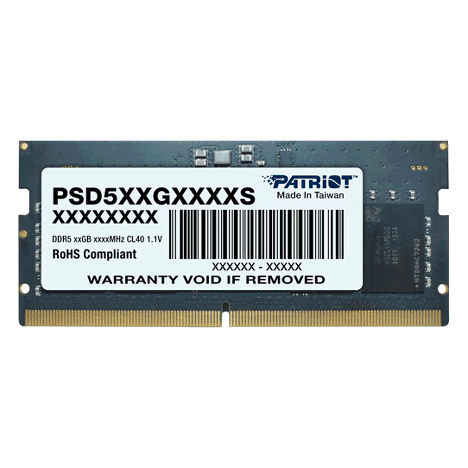 Memória RAM para Notebook Patriot Signature 8GB / DDR5 / 5600mhz - (PSD58G560041S)
