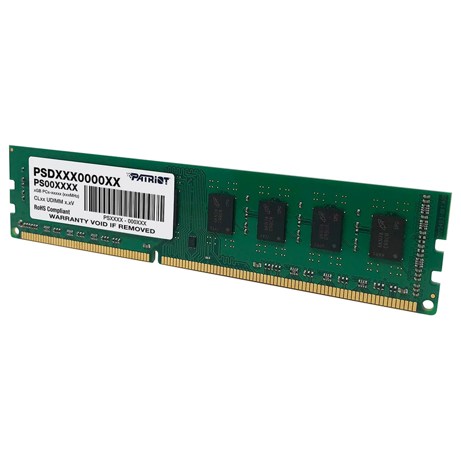 Memória RAM Patriot / 4GB / DDR3 / 1600MHz - (PSD34G16002)
