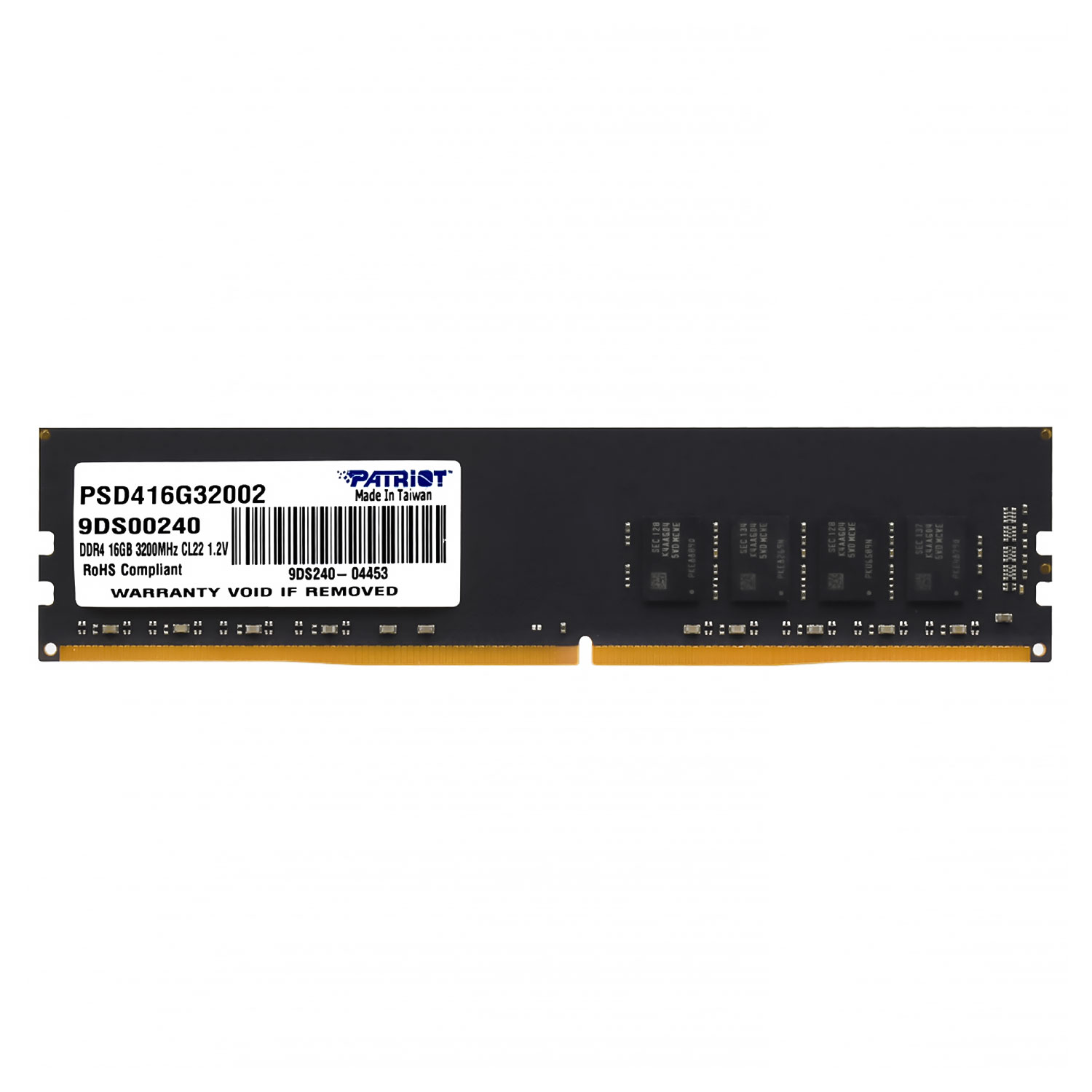 Memória RAM Patriot Signature 16GB DDR4 3200 MHz - PSD416G32002