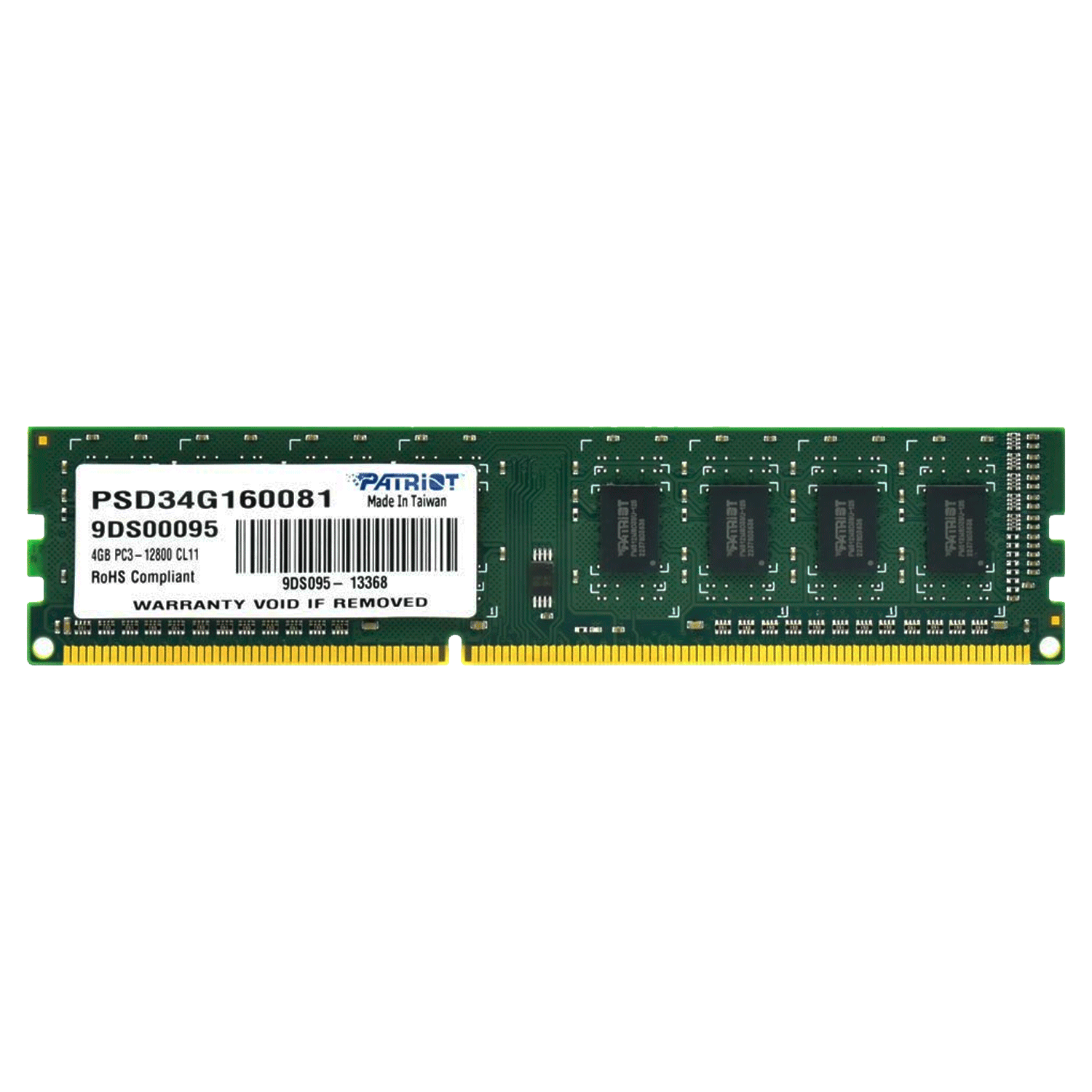 Memória RAM Patriot Signature 4GB / DDR3 / 1600MHZ - (PSD34G160081)