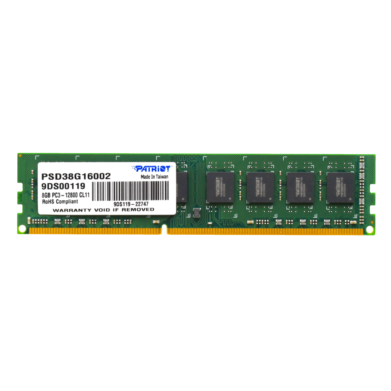 Memória RAM Patriot Signature 8GB / DDR3 / 1600MHZ - (PSD38G16002)