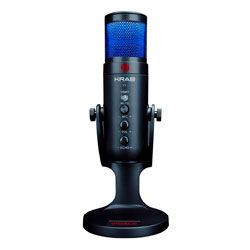 Microfone Quanta Krab Vivace KBCGM20 USB-C Mini Jack - Preto