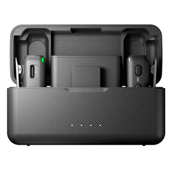 Microfone DJI Mic 2 USB-C 2 TX + 1 RX + Charging Case FCC Sem Fio para Smartphone - Preto

