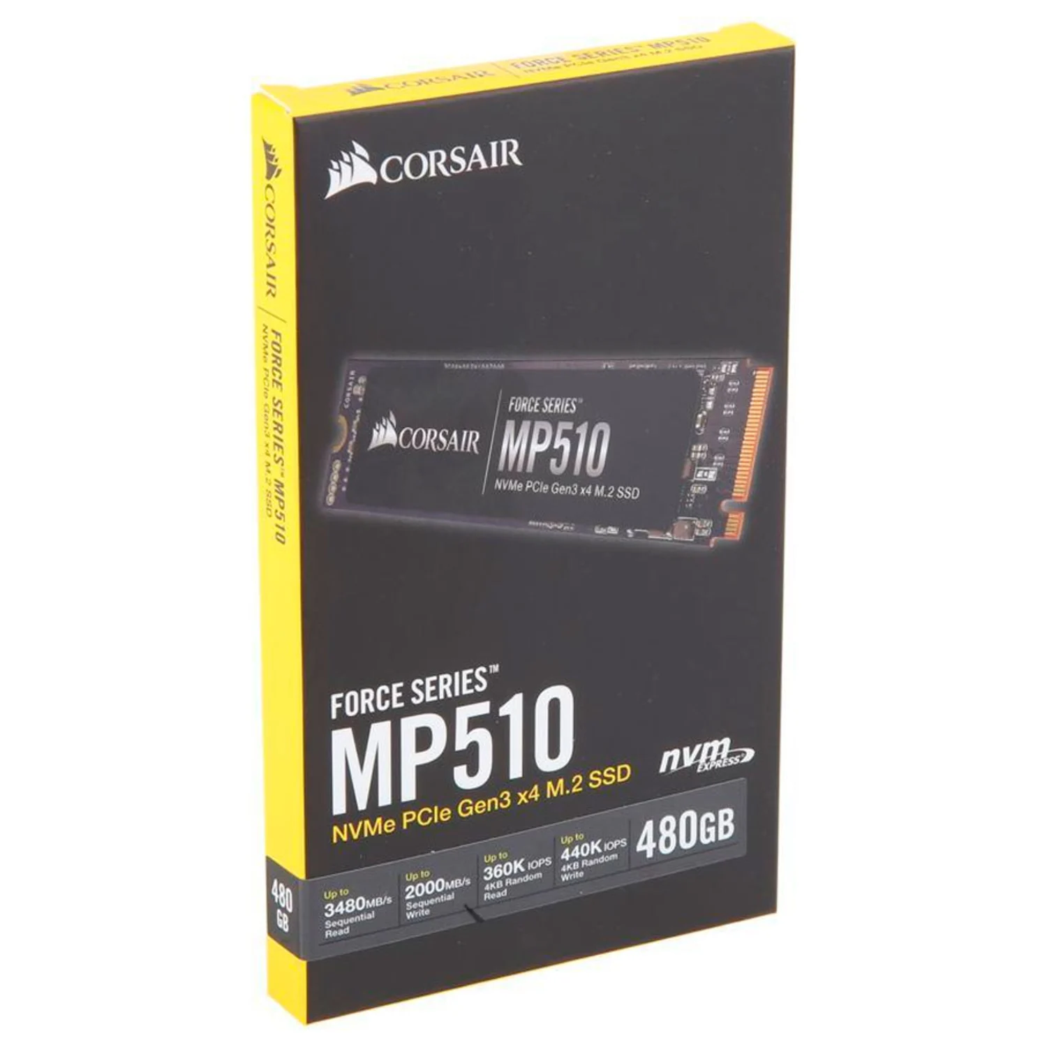 HD SSD Corsair 480GB MP510 M.2 / NVME / 3480MB/S - (CSSD-F480GBMP510)