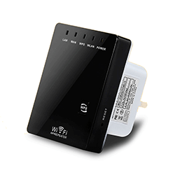Roteador Wireless-N Mini Router WR02 WiFi 2.4 GHz 300 Mbps Bivolt - Preto