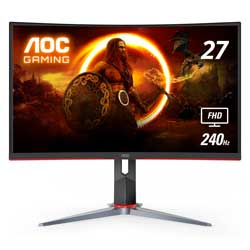 Monitor AOC C27G2Z 27" Curved Ultra Full HD 240Hz HDMI - Preto