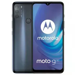 Celular Motorola G50 64GB / 4GB / Tela 6.5" / Dual SIM / 5G / Câmeras 48MP + 5MP + 2MP e 13MP - Cinza (XT-2137-1)