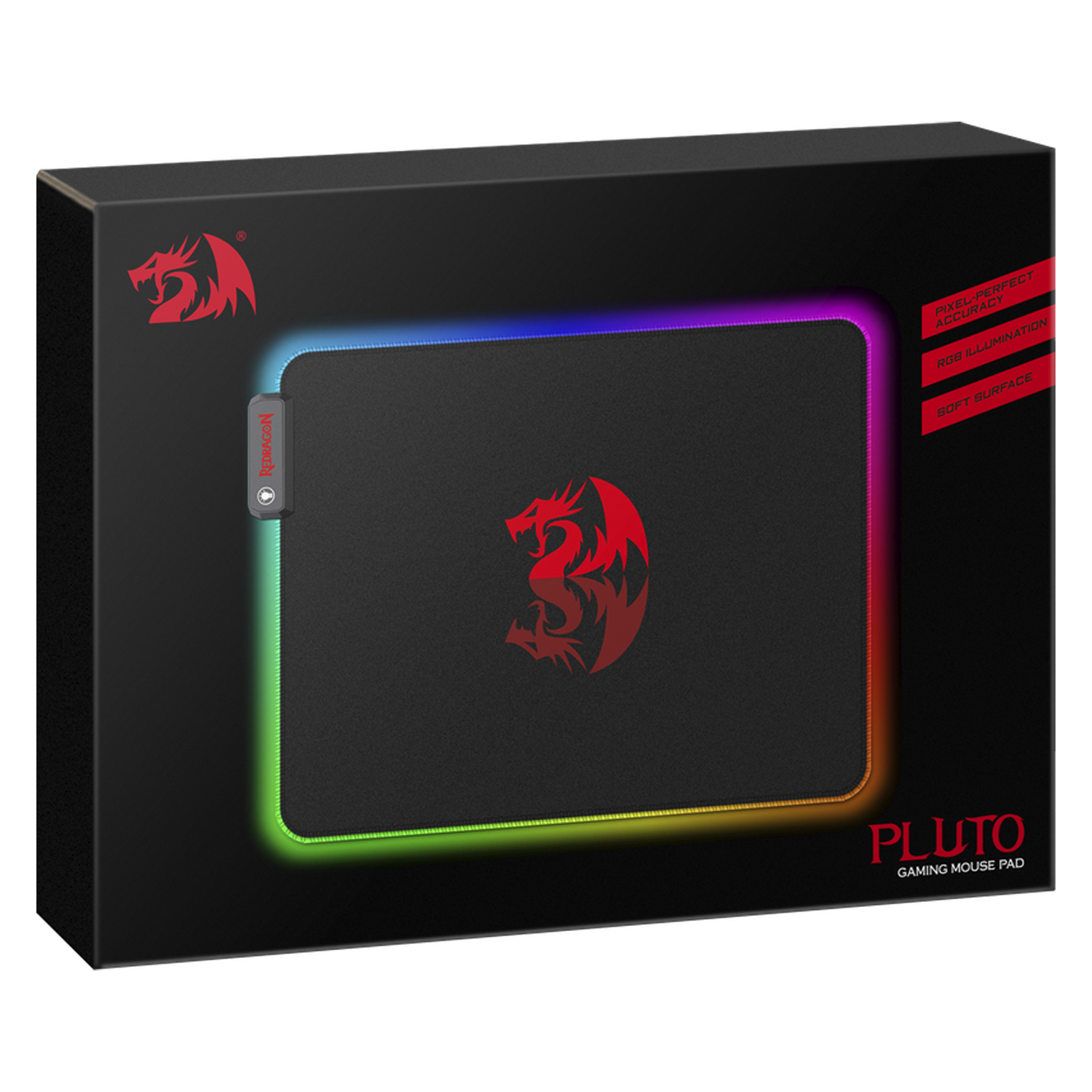 Mousepad Gamer Redragon Pluto RGB P026 - Preto
