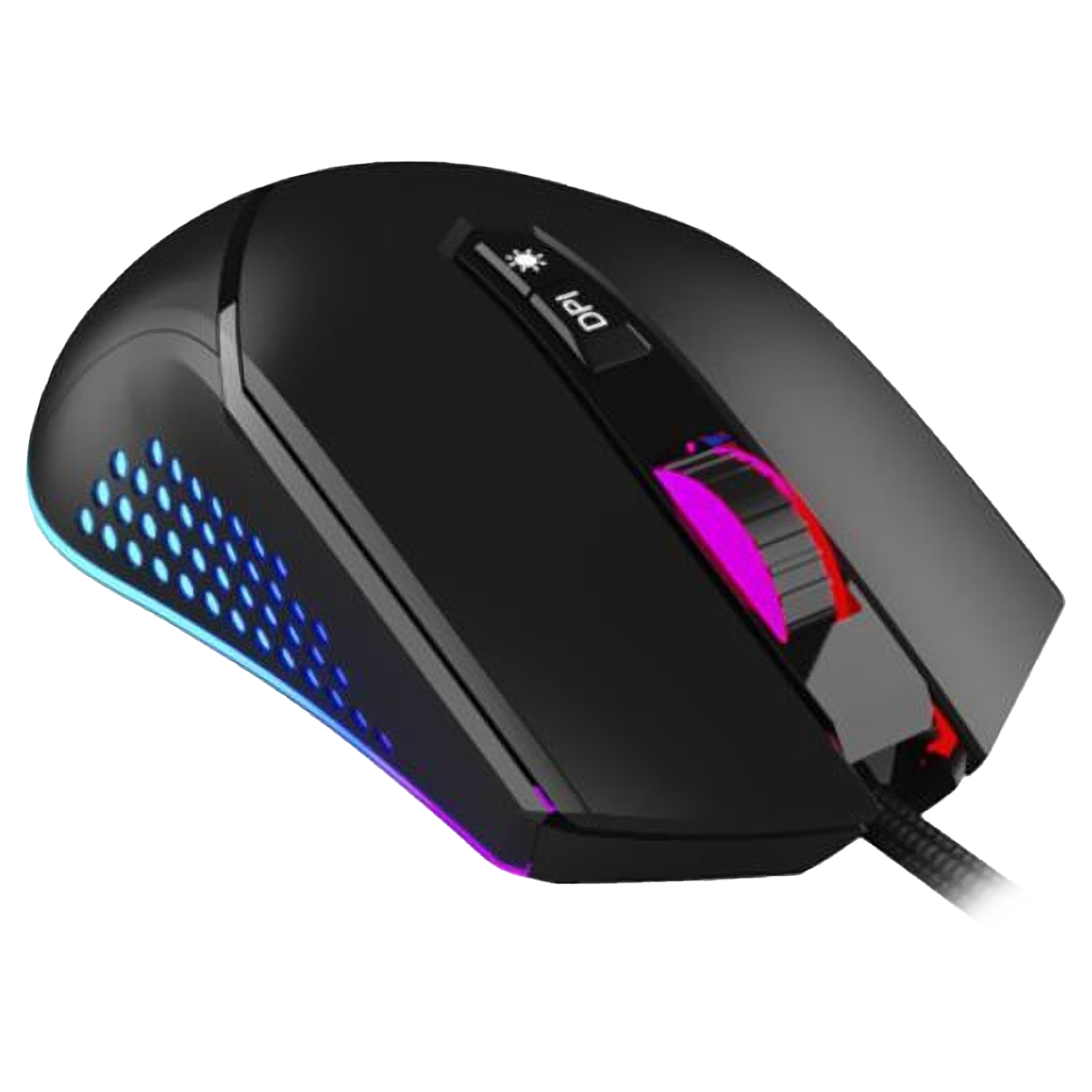 Mouse Gamer A-GM09 RGB / 7000 DPI - Preto