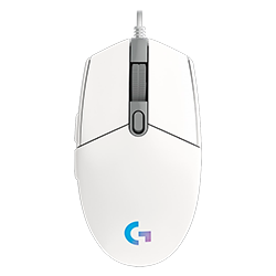 Mouse Gamer Logitech G203 Lightsync com Fio 8000 DPI - Branco 910-005794